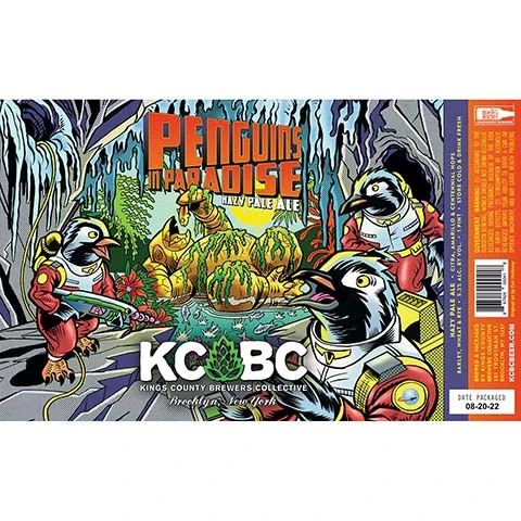 Kings County Brewers Collective Penguins in Paradise Hazy Pale Ale 2022