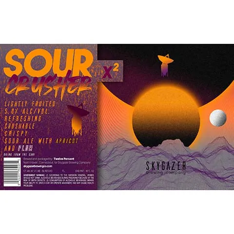 Skygazer Sour Crusher x2 Apricot Sour Ale