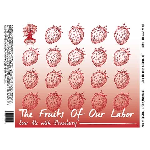 Burley Oak The Fruits Of Our Labor Sour Ale (Strawberry)