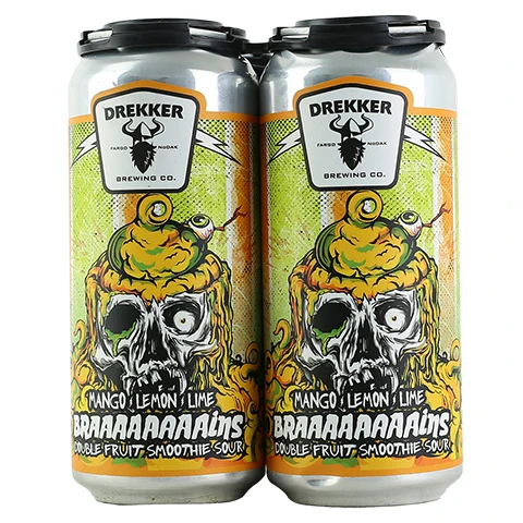 Drekker Mango, Lemon, Lime, Braaaaaaaains Double Fruit Smoothie Sour