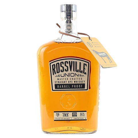 Rossville Union Barrel Proof Straight Rye Whiskey