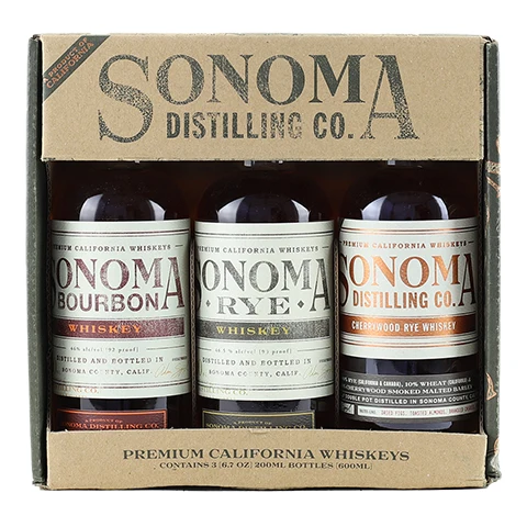 Sonoma Distilling Co. California Whiskey 3-Pack