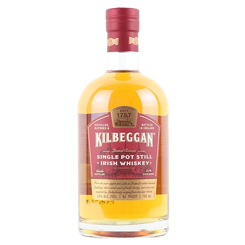 Kilbeggan Single Pot Still Irish Whiskey