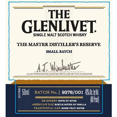 Glenlivet The Master Ditiller's Reserve Scotch Whisky