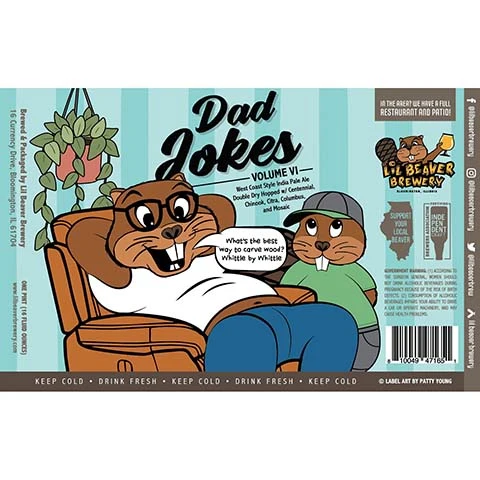Lil Beaver Dad Jokes Volume VI West Coast IPA