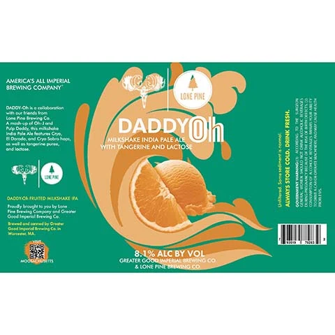 Greater Good Daddy Oh Milkshake IPA