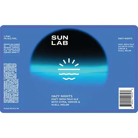 Sun Lab Hazy Nights Hazy IPA
