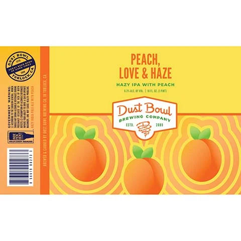 Dust Bowl Peach, Love & Haze Hazy IPA