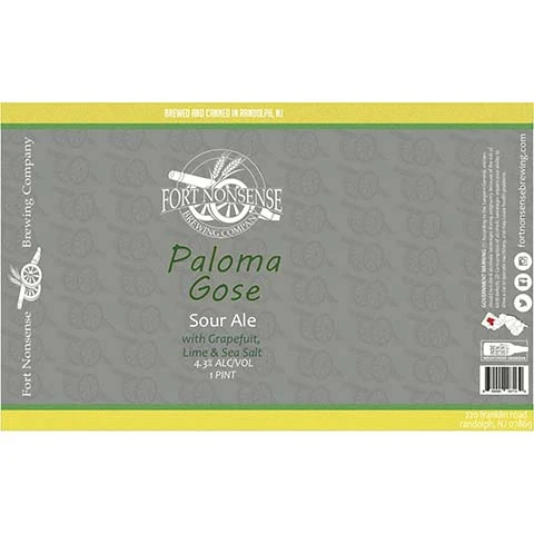 Fort Nonsense Paloma Gose Sour Ale