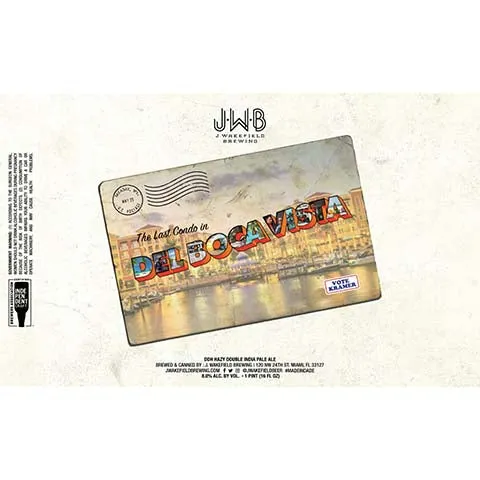 J. Wakefield Del Bocavista DDH Hazy DIPA