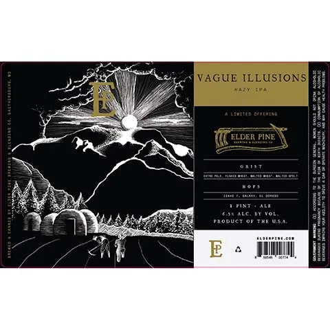 Elder Pine Vague Illusions Grist Hazy IPA