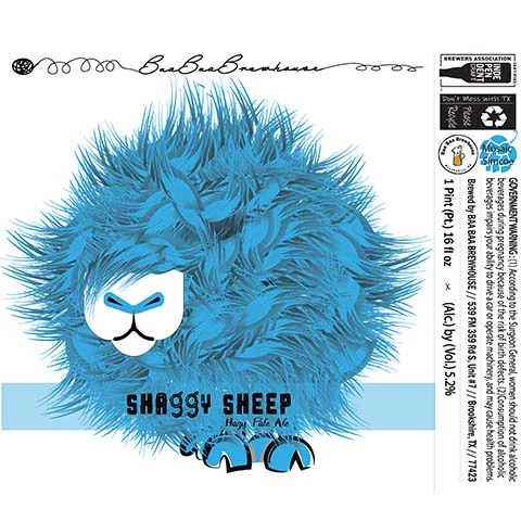 Baa Baa Shaggy Sheep Hazy Pale Ale (Mosaic, Simcoe)