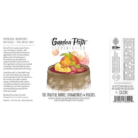 Garden Path Fermentation The Fruitful Barrel Strawberries & Peaches