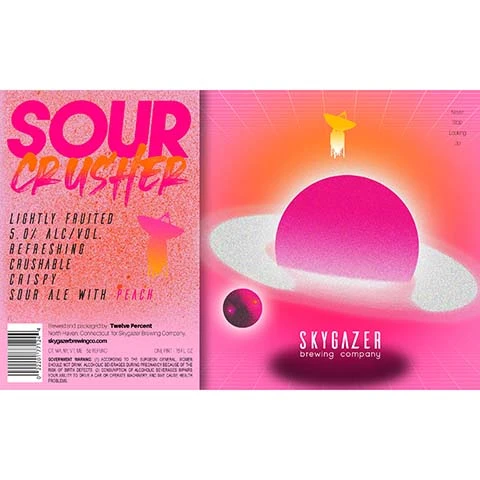 Skygazer Sour Crusher Peach Sour Ale