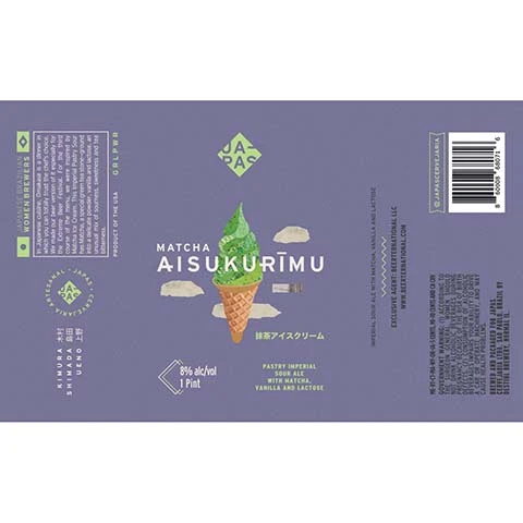 Japas Matcha Aisukurimu Pastry Imperial Sour Ale