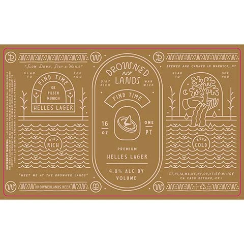 Drowned Lands Find Time Helles Lager