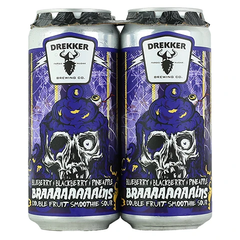 Drekker Blueberry Blackberry Pineapple Braaaaaaaains Double Fruit Smoothie Sour