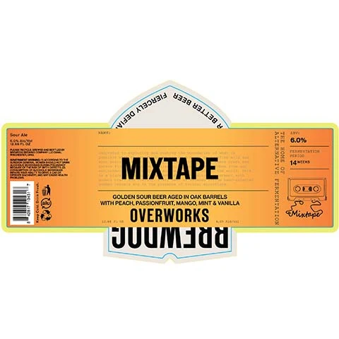 Brewdog Overworks Mixtape Golden Sour Ale