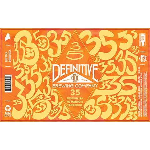 Definitive 35 Mango Tangerine Session IPA
