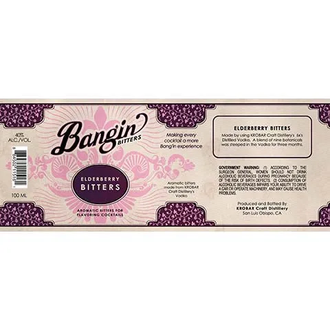 Krobar Bangin Bitters Elderberry Bitters