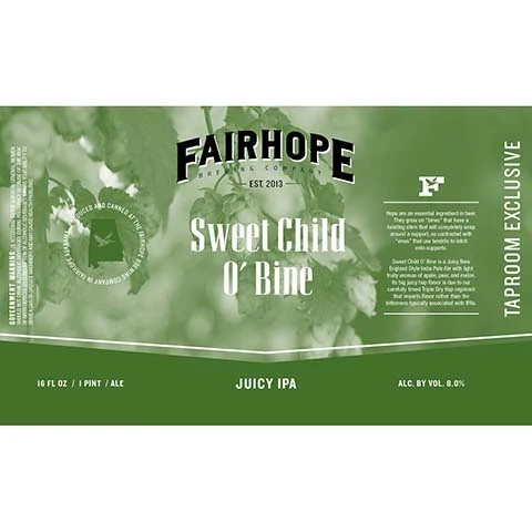 Fairhope Sweet Child O'Bine Juicy IPA