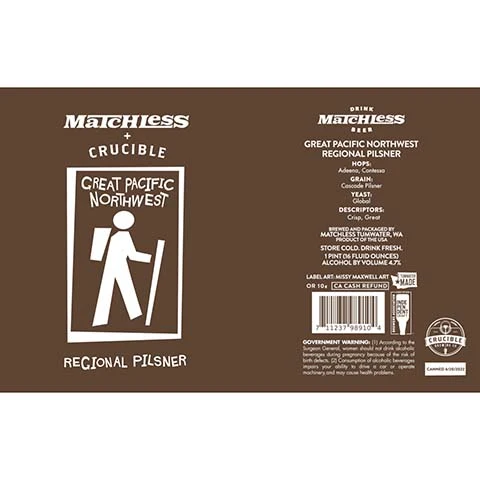 Matchless Great Pacific Northwest Regional Pilsner
