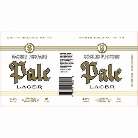 Sacred Profane Pale Lager