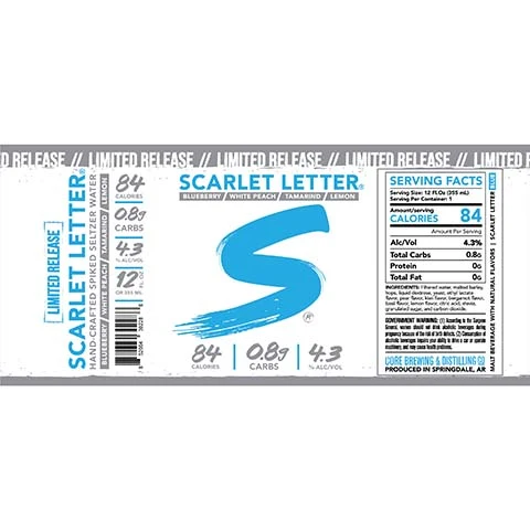 Core Scarlet Letter Blue