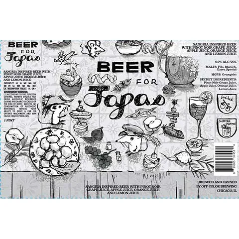 Off Color Beer For Tapas