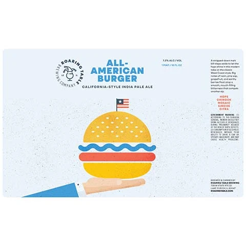 Roaring Table All-American Burger California-Style IPA