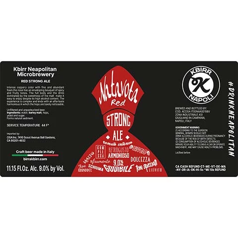 Kbirr Natavota Red Strong Ale