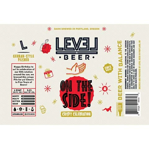 Level Beer On The Side! Crispy Celebration