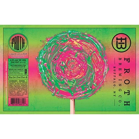 Froth Liquid Lollipop (Watermelon, Strawberry, and Vanilla)