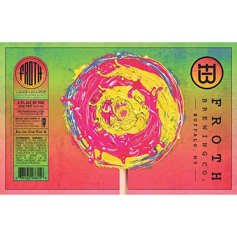 Froth Liquid Lollipop (Strawberry, Passionfruit, Guava, and Dragonfruit)