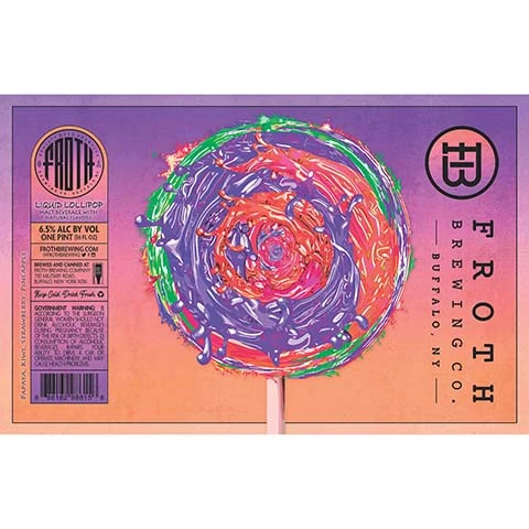 Froth Liquid Lollipop (Papaya Kiwi, Strawberry, and Pineapple)