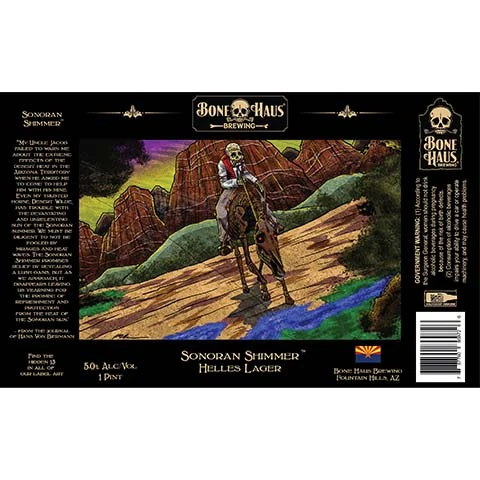 Bone Haus Sonoran Shimmer Helles Lager