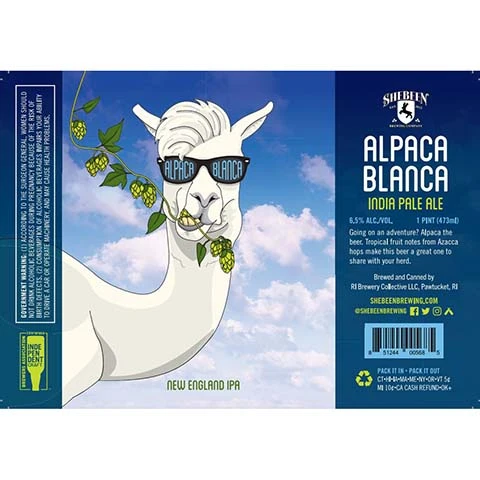 Shebeen Alpaca Blanca NEIPA
