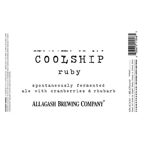 Allagash Coolshiip Ruby