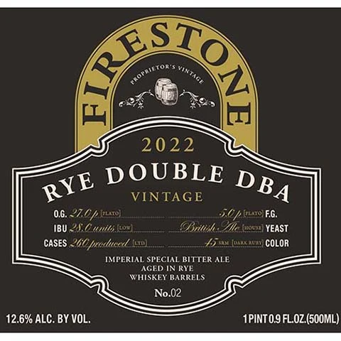Firestone Walker Rye Double DBA 2022