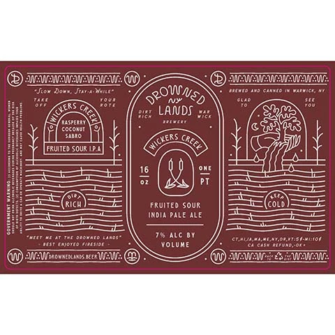 Drowned Lands Wickers Creek Fruited Sour IPA