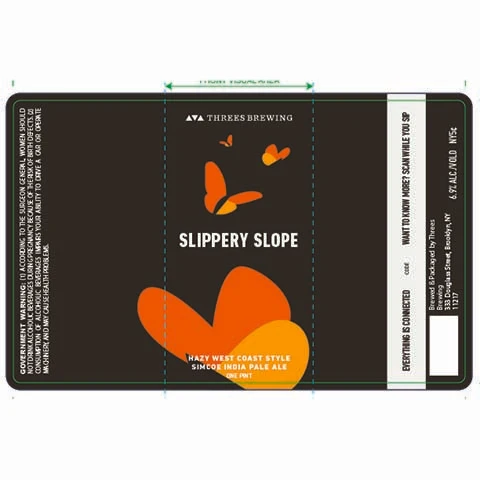 Threes Slippery Slope Hazy West Coast Style IPA