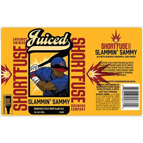 Shortfuse Juiced Slammin' Sammy Smoothie Fruit Slam Ale