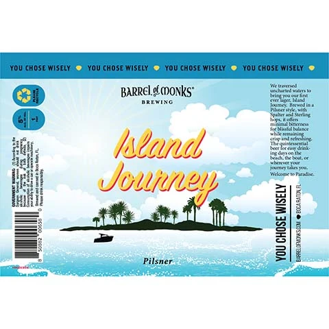 Barrel of Monks Island Journey Pilsner