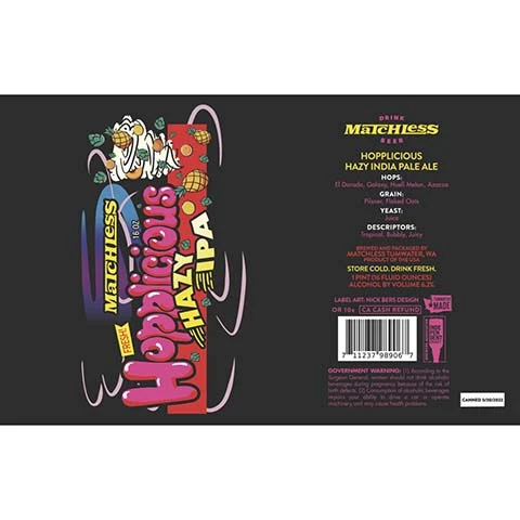 Matchless Hopplicious Hazy IPA
