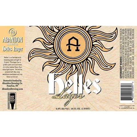 Abandon Helles Lager