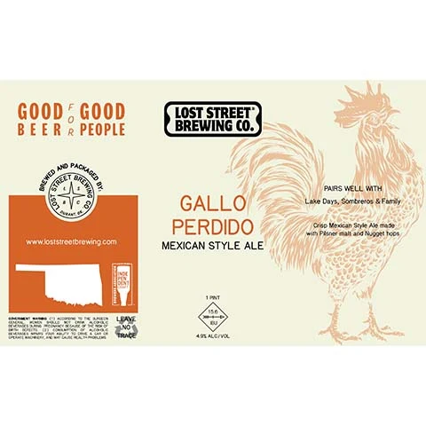 Lost Street Gallo Perdido Mexican Ale