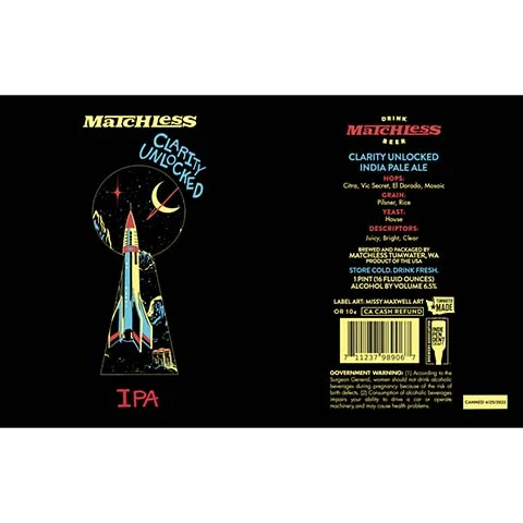 Matchless Clarity Unlocked IPA