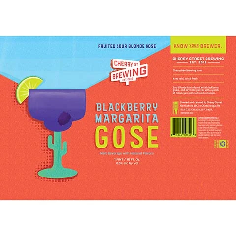 Cherry St Blackberry Margarita Gose