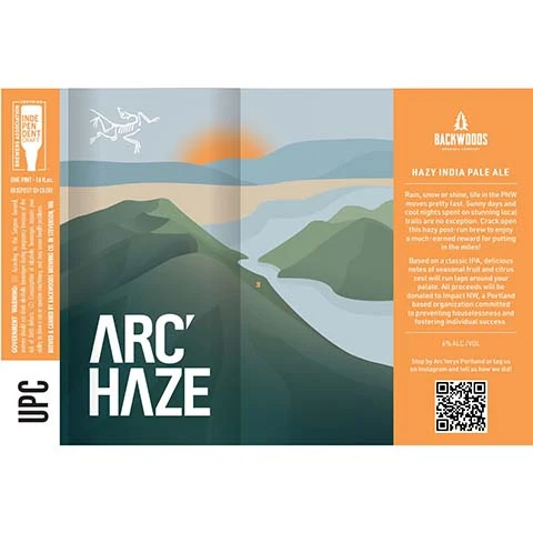 Backwoods Arc' Haze Hazy IPA
