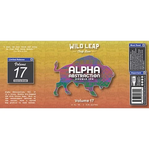 Wild Leap Alpha Abstraction DIPA Volume 17